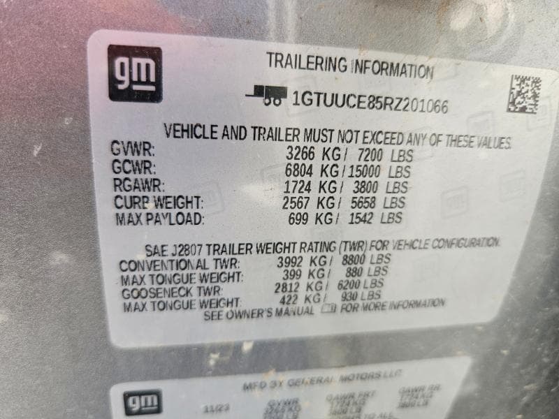2024 GMC SIERRA K1500 ELEVATION 12
