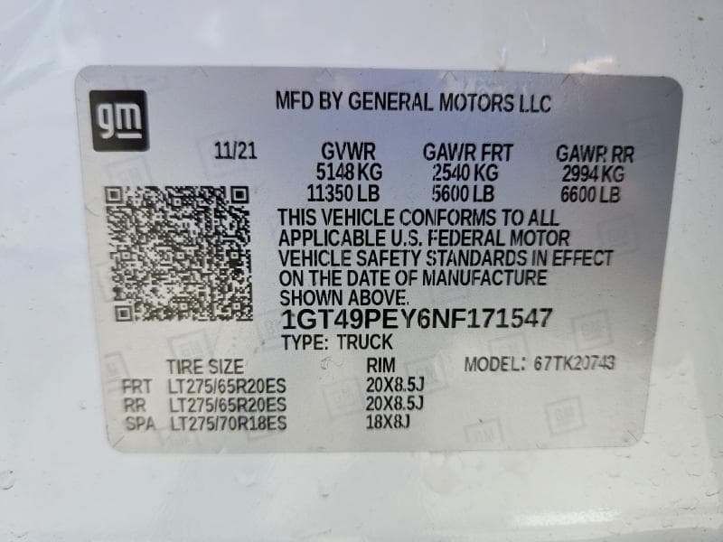 2022 GMC SIERRA K2500 AT4 12