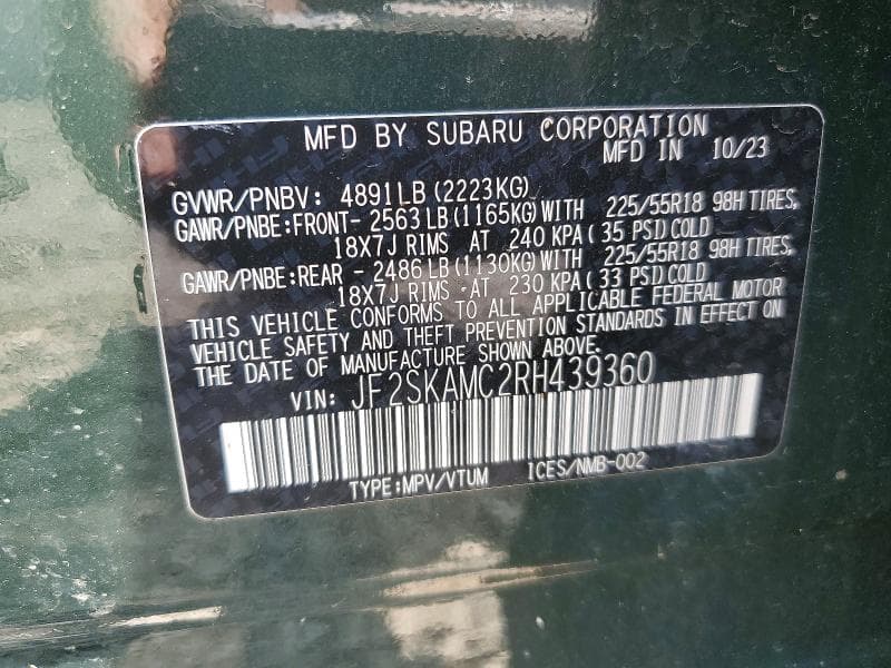 2024 SUBARU FORESTER TOURING 13