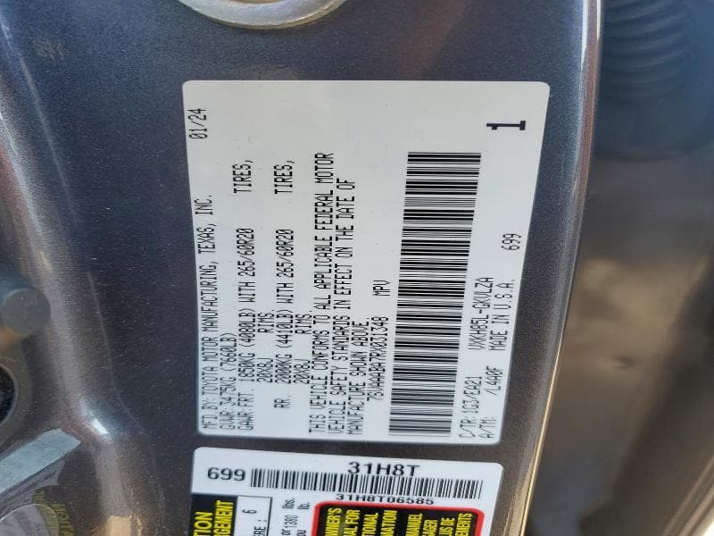 2024 TOYOTA SEQUOIA LIMITED 13