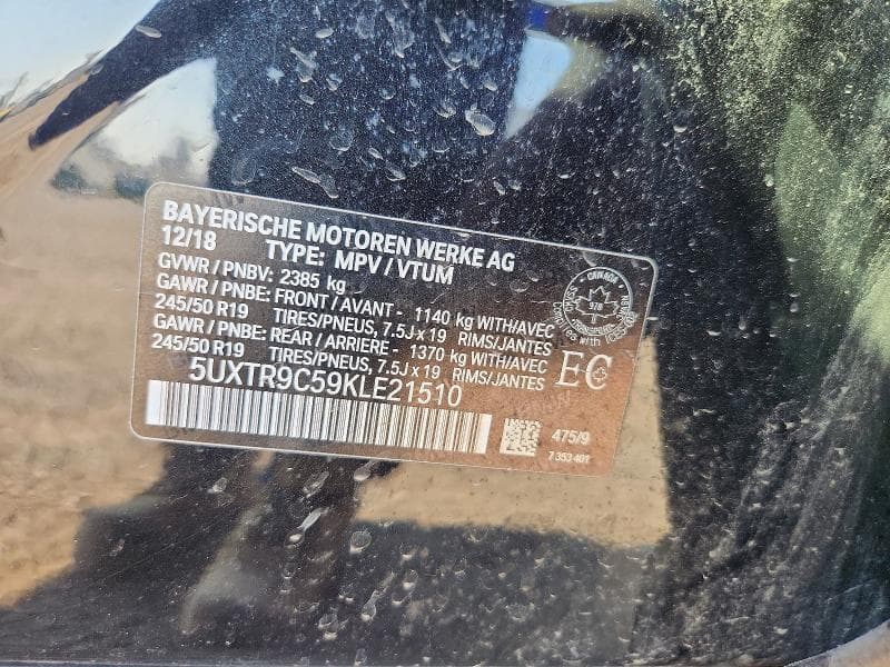 2019 BMW X3 XDRIVE30I 13