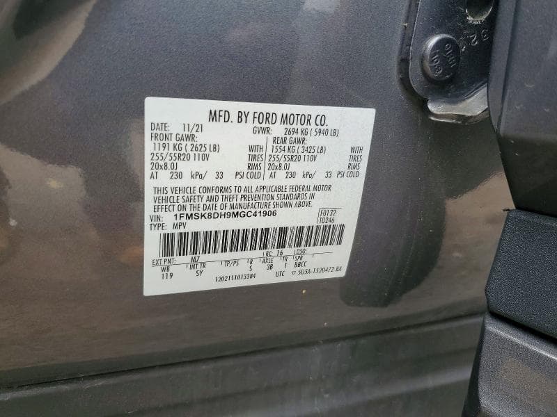2021 FORD EXPLORER XLT 13