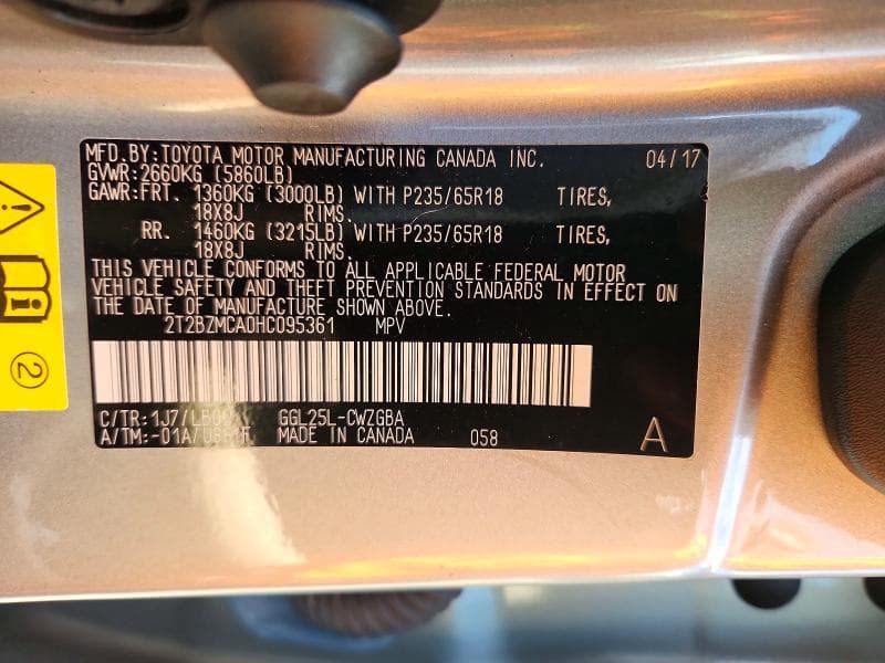 2017 LEXUS RX 350 BASE 13