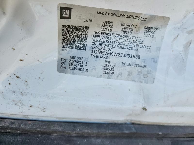 2018 CHEVROLET TRAVERSE LS 13