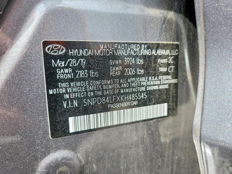 2019 HYUNDAI ELANTRA VALUE EDITION 12