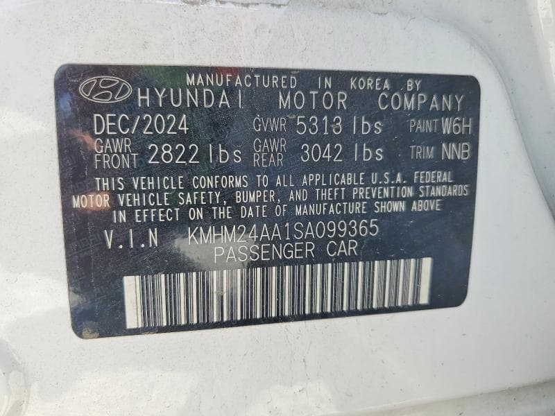 2025 HYUNDAI IONIQ 6 SE 12