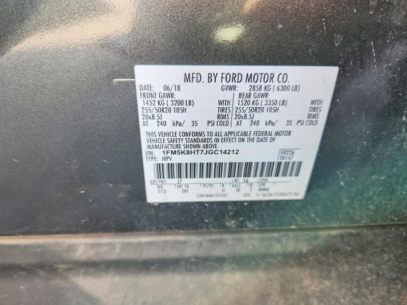 2018 FORD EXPLORER PLATINUM 13