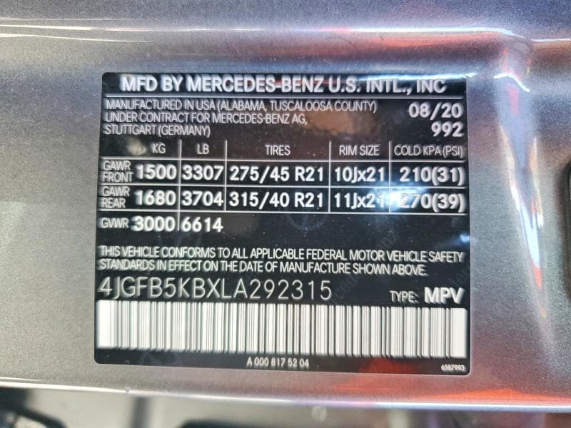 2020 MERCEDES-BENZ GLE 450 4MATIC 12