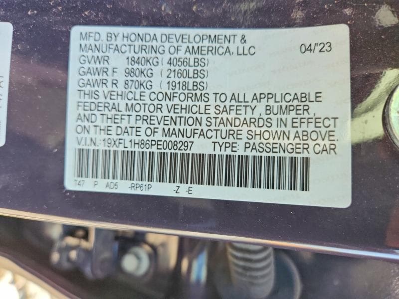 2023 HONDA CIVIC SPORT TOURING 12