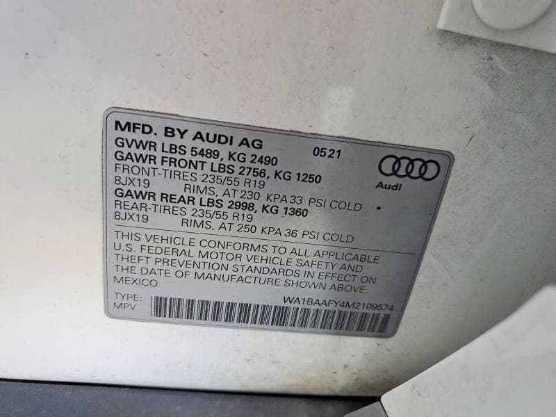 2021 AUDI Q5 PREMIUM PLUS 12