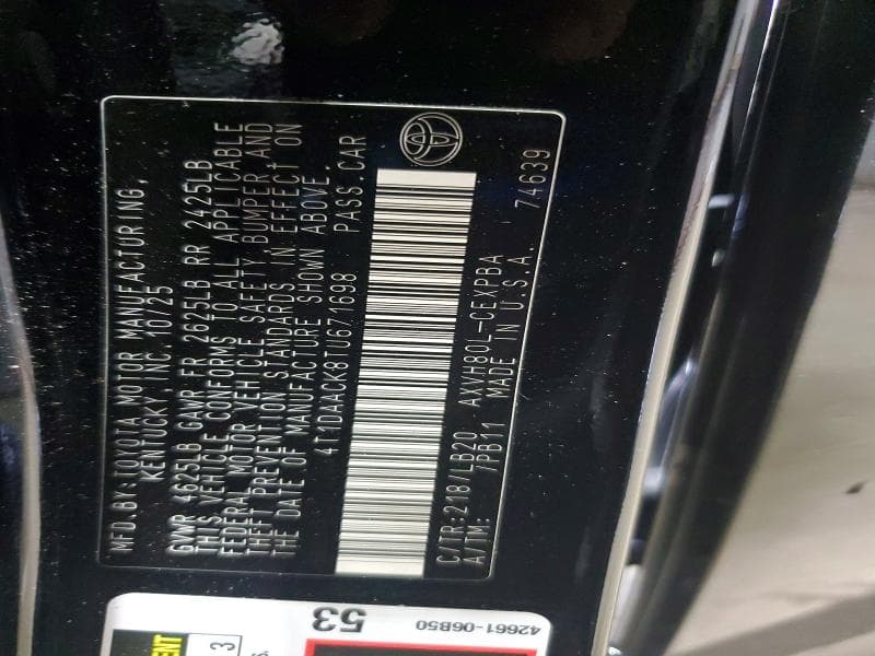 2026 TOYOTA CAMRY XSE 12