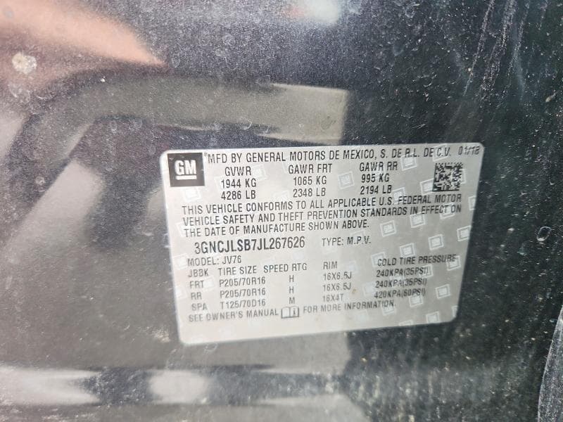 2018 CHEVROLET TRAX 1LT 13