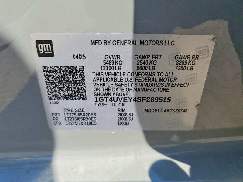 2025 GMC SIERRA K3500 AT4 12