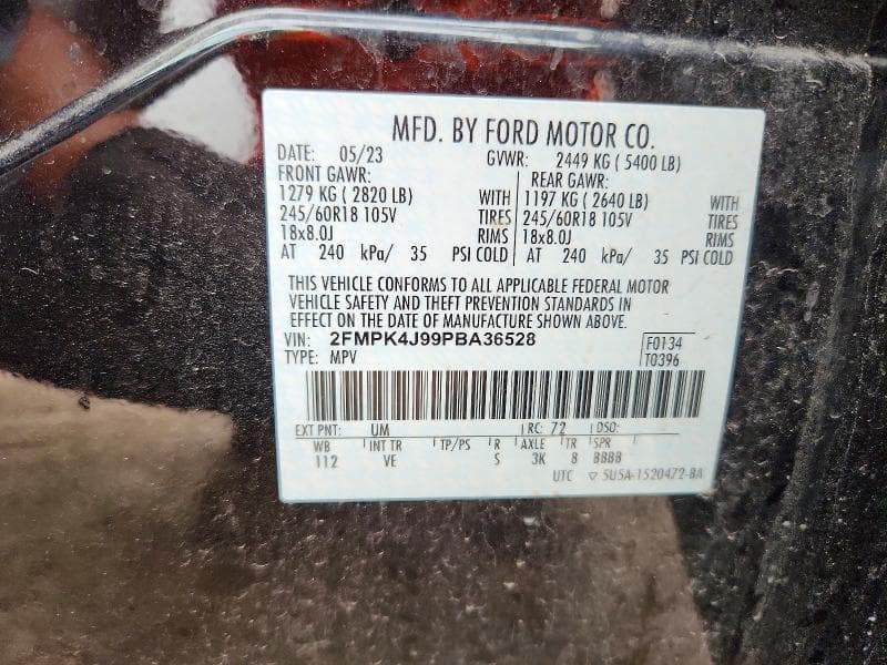 2023 FORD EDGE SEL 14