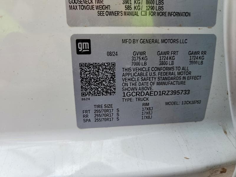 2024 CHEVROLET SILVERADO K1500 12