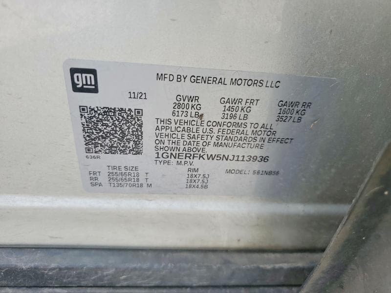 2022 CHEVROLET TRAVERSE LS 13