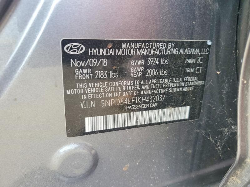 2019 HYUNDAI ELANTRA VALUE EDITION 12