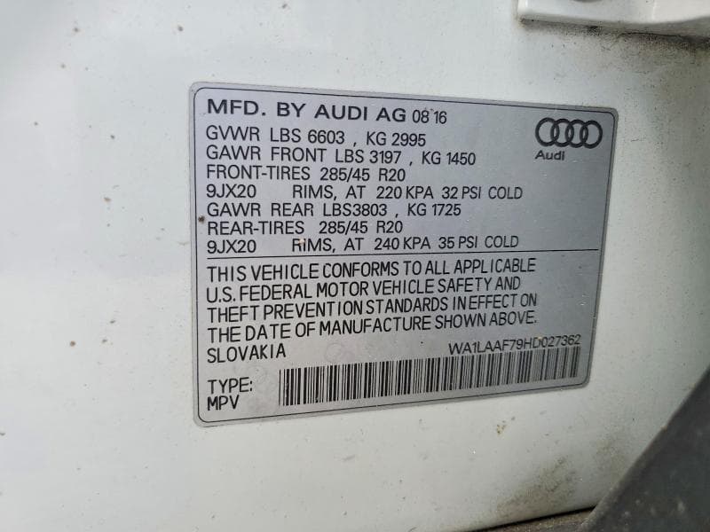 2017 AUDI Q7 PREMIUM PLUS 13