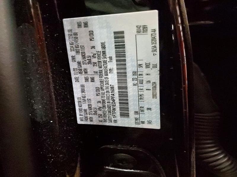 2023 FORD F150 SUPERCREW 12