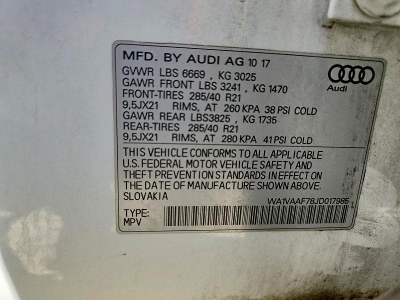 2018 AUDI Q7 PRESTIGE 13