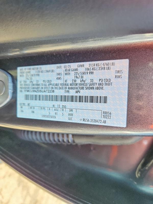 2025 FORD ESCAPE ST LINE SELECT 13