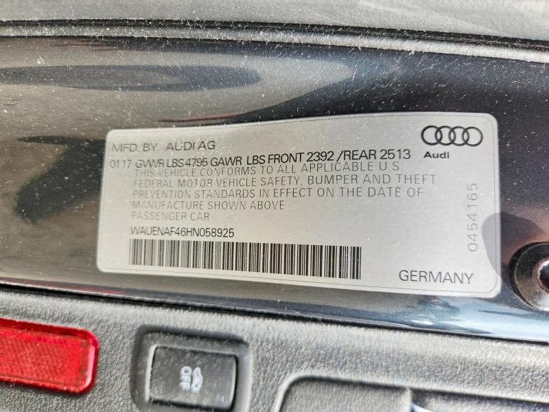 2017 AUDI A4 PREMIUM PLUS 12