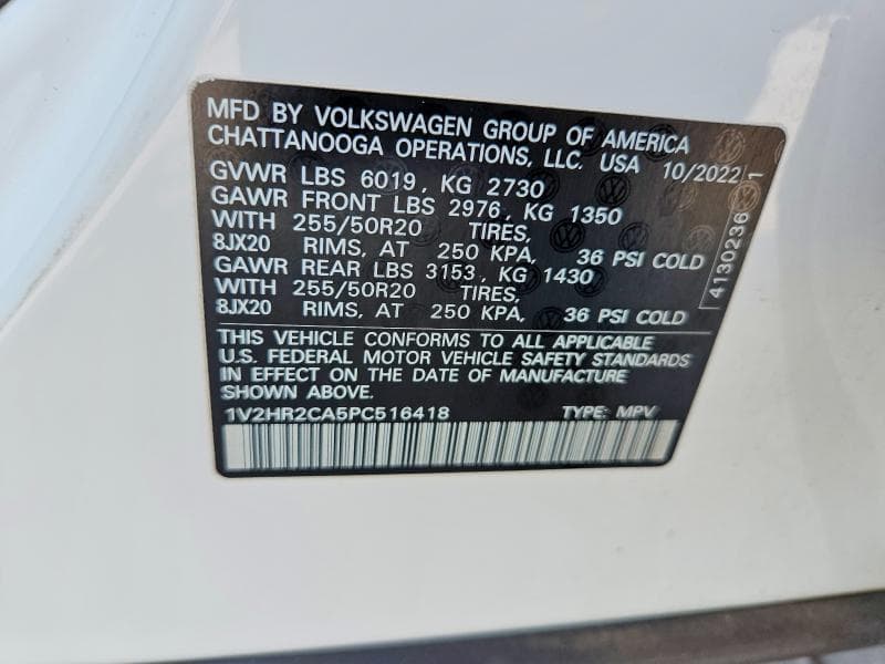 2023 VOLKSWAGEN ATLAS SE 13