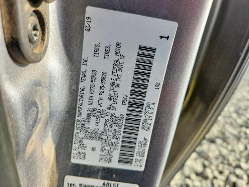 2019 TOYOTA TUNDRA PLATINUM 12