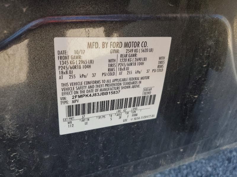 2018 FORD EDGE SEL 13