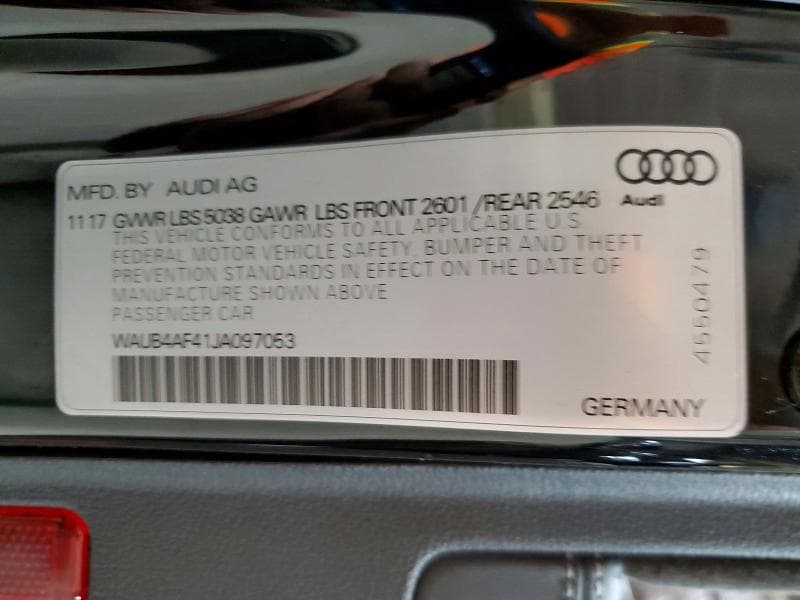 2018 AUDI S4 PREMIUM PLUS 12