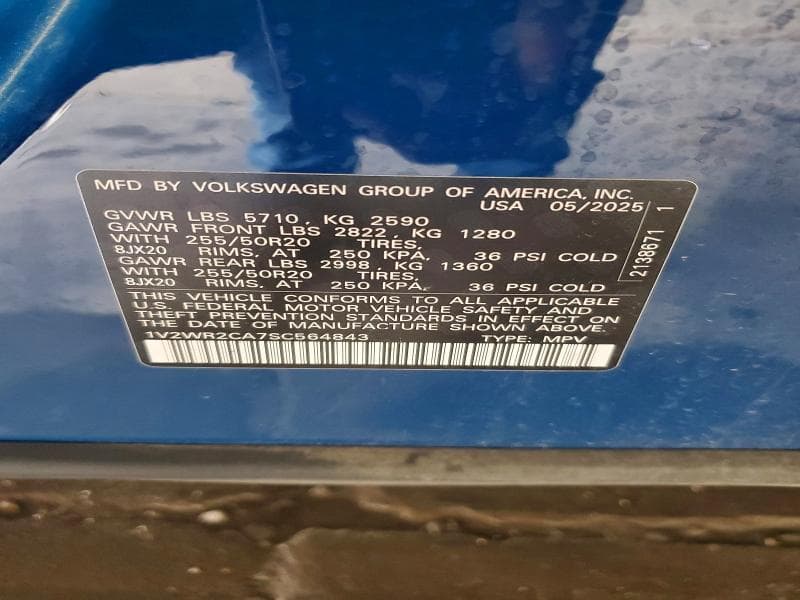 2025 VOLKSWAGEN ATLAS SE 13