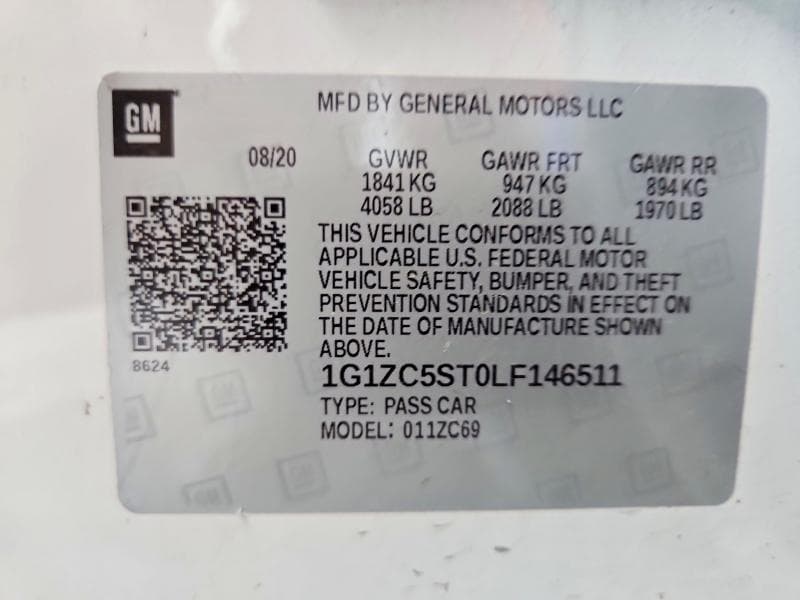2020 CHEVROLET MALIBU LS 13