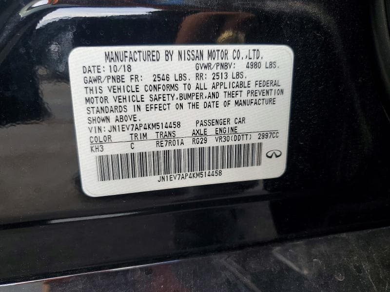 2019 INFINITI Q50 3.0T LUXE 12