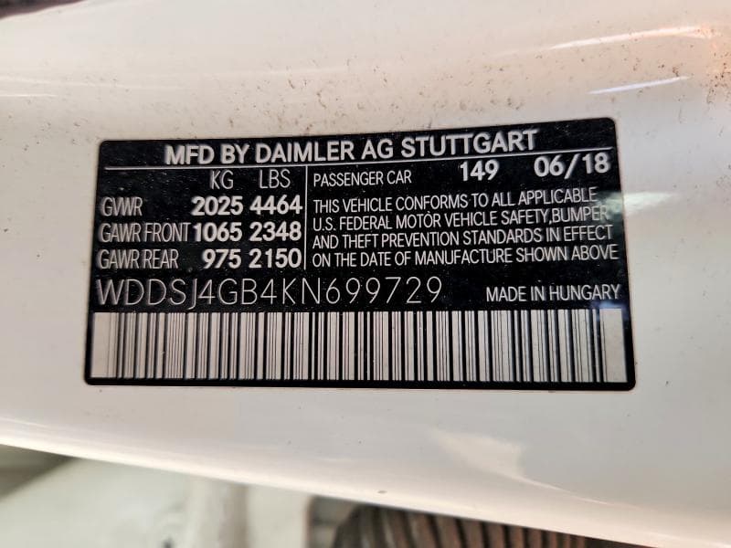 2019 MERCEDES-BENZ CLA 250 4MATIC 12