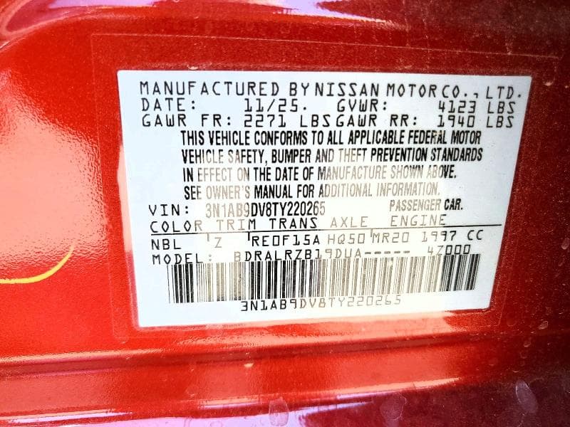 2026 NISSAN SENTRA SR 12