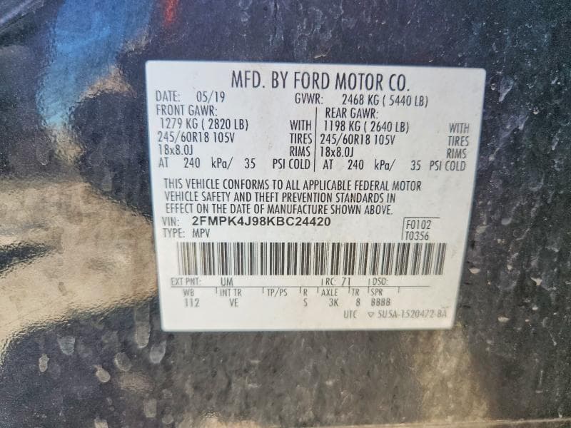 2019 FORD EDGE SEL 13