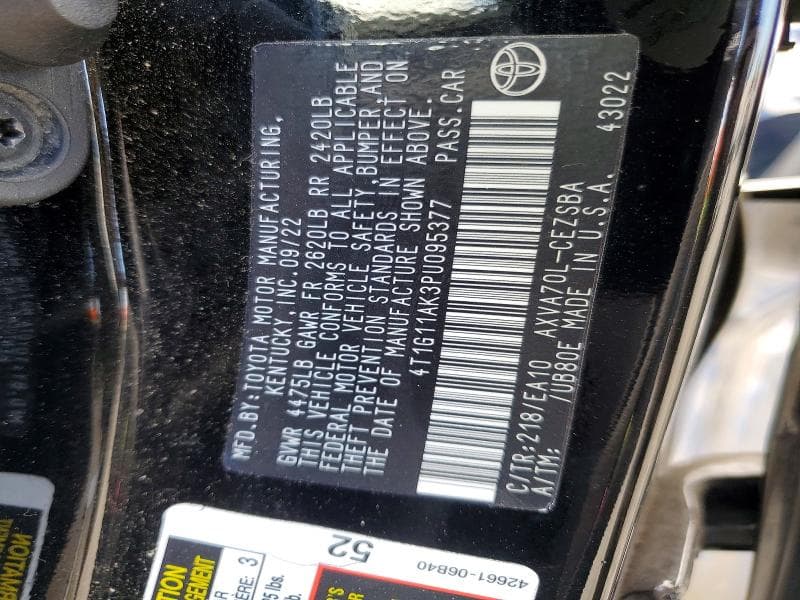2023 TOYOTA CAMRY SE 12