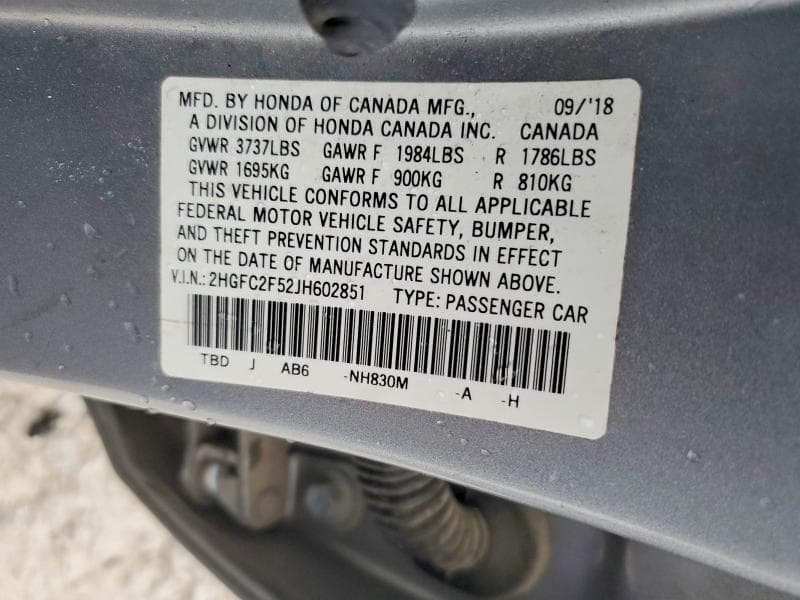 2018 HONDA CIVIC LX 13