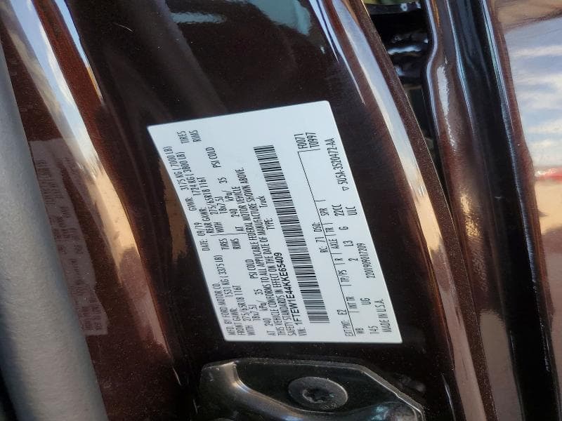 2019 FORD F150 SUPERCREW 12