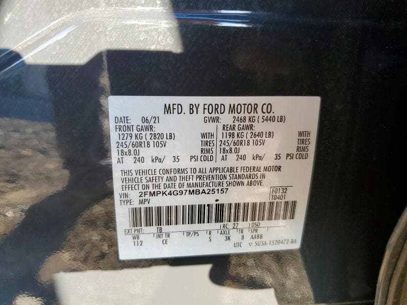 2021 FORD EDGE SE 14