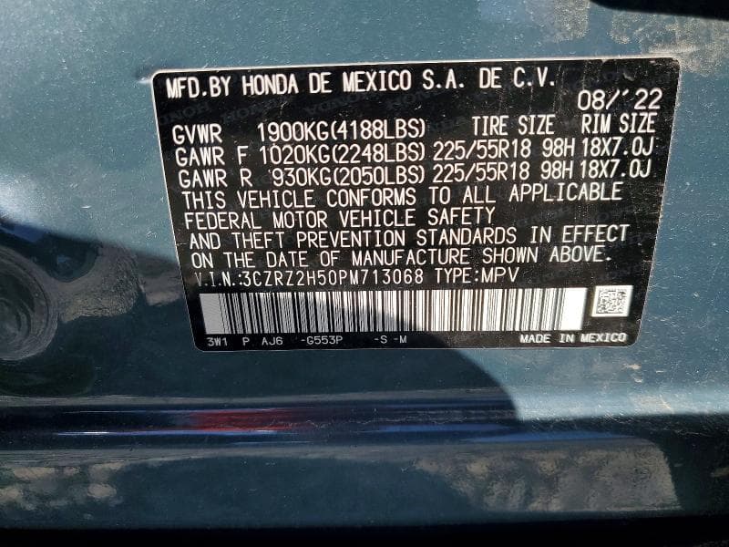 2023 HONDA HR-V 13