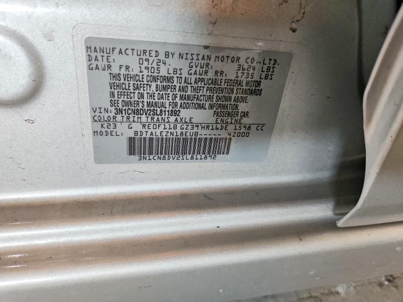 2025 NISSAN VERSA 13