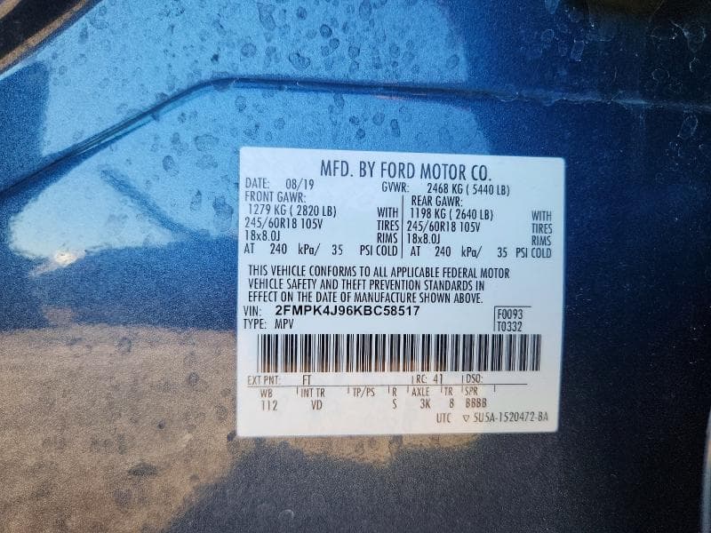 2019 FORD EDGE SEL 13