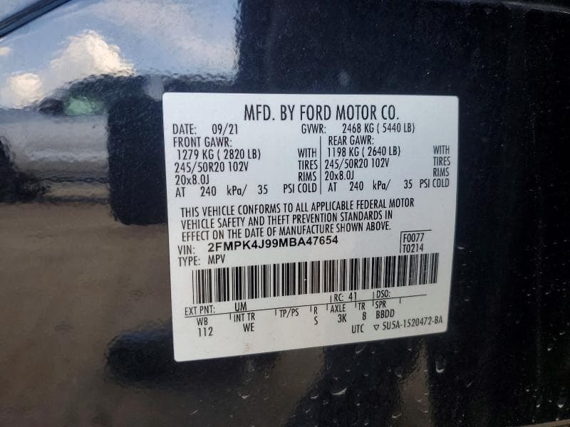 2021 FORD EDGE SEL 13