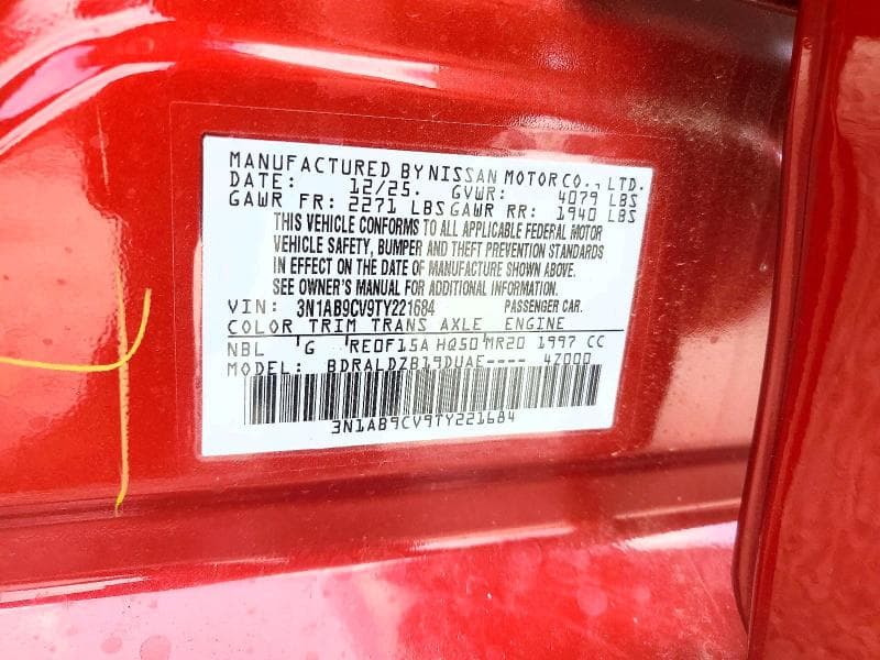 2026 NISSAN SENTRA SV 12
