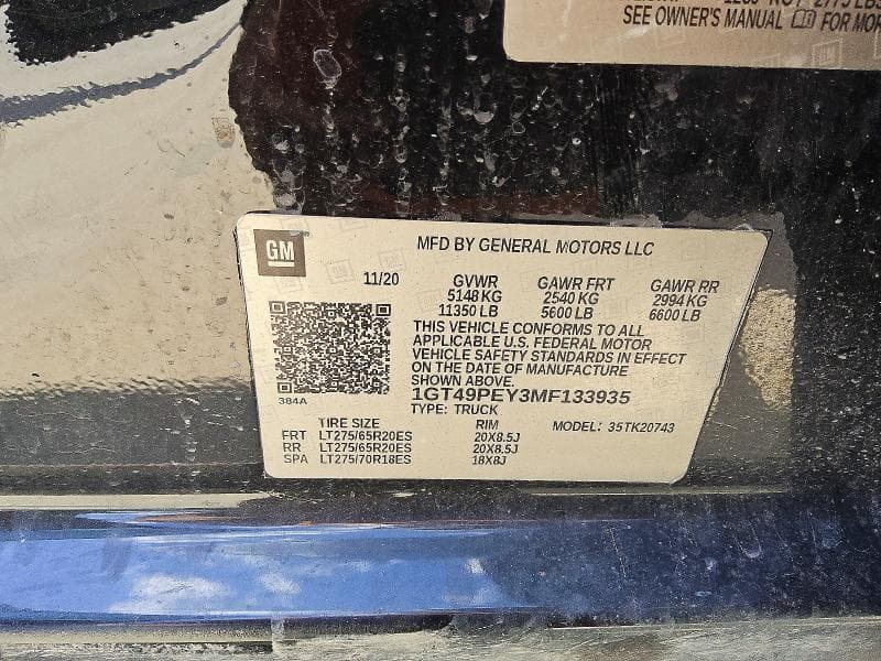 2021 GMC SIERRA K2500 AT4 12