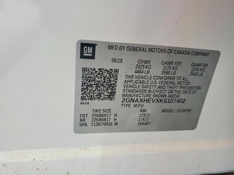 2019 CHEVROLET EQUINOX 13