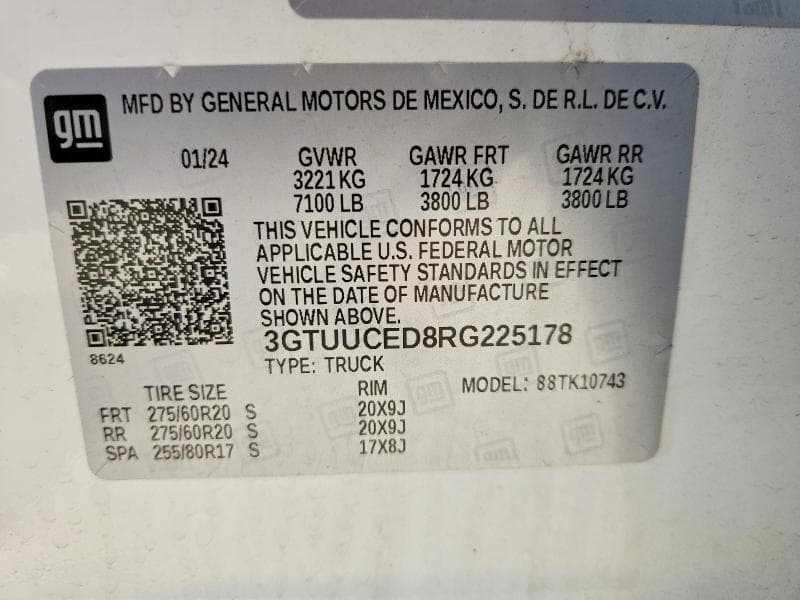 2024 GMC SIERRA K1500 ELEVATION 12