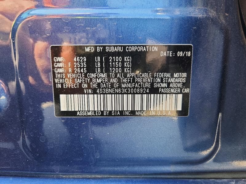 2019 SUBARU LEGACY 3.6R LIMITED 13