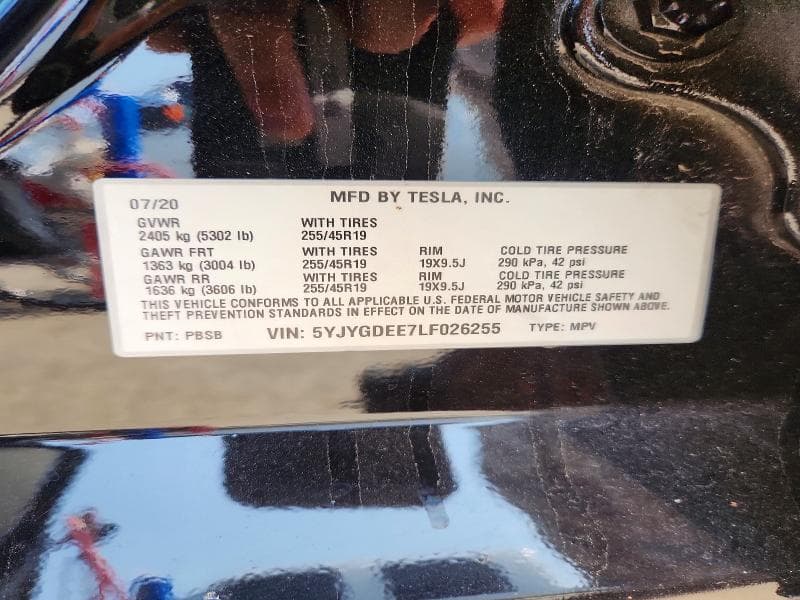 2020 TESLA MODEL Y 13